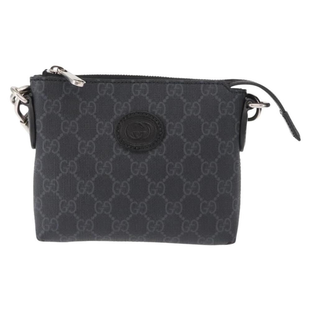 Gucci GG Supreme Shoulder Bag Black